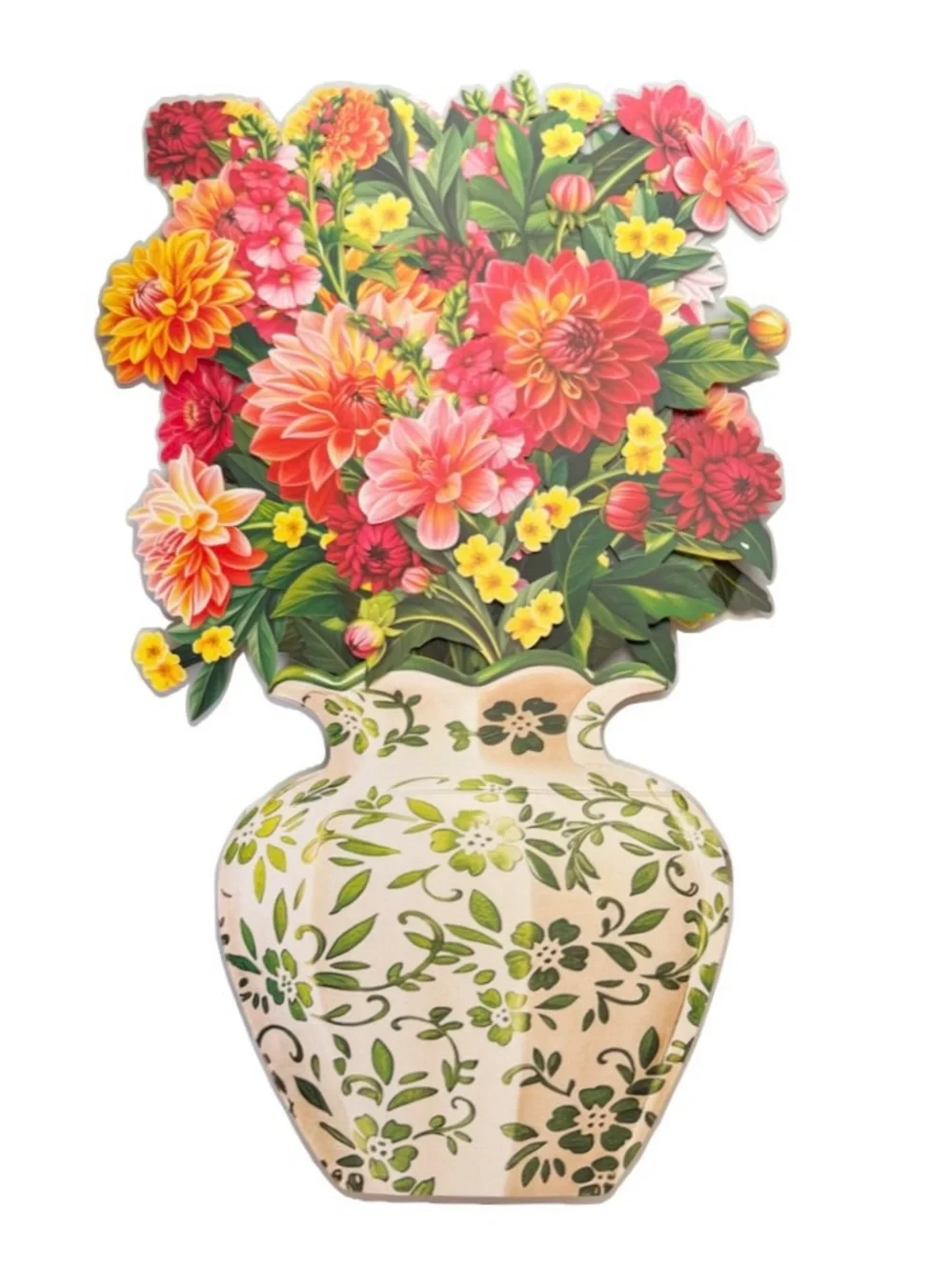 Paper Flowers 3 for 15 SALE CLEARANCE Freshcut Dahlia Sunrise Bouquet